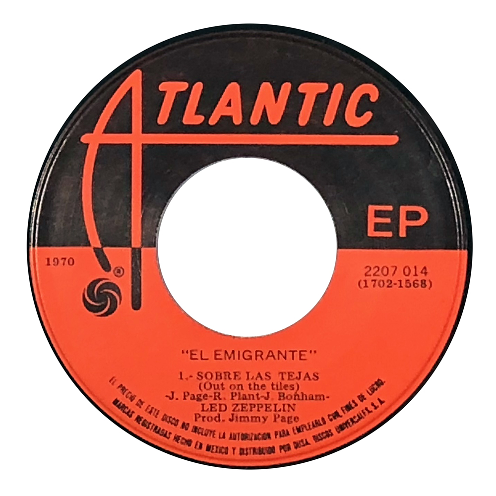 Single <br>Mexico (2207 014) <br>Immigrant Song/Tangerine/Out on the Tiles (#2) - Image 3