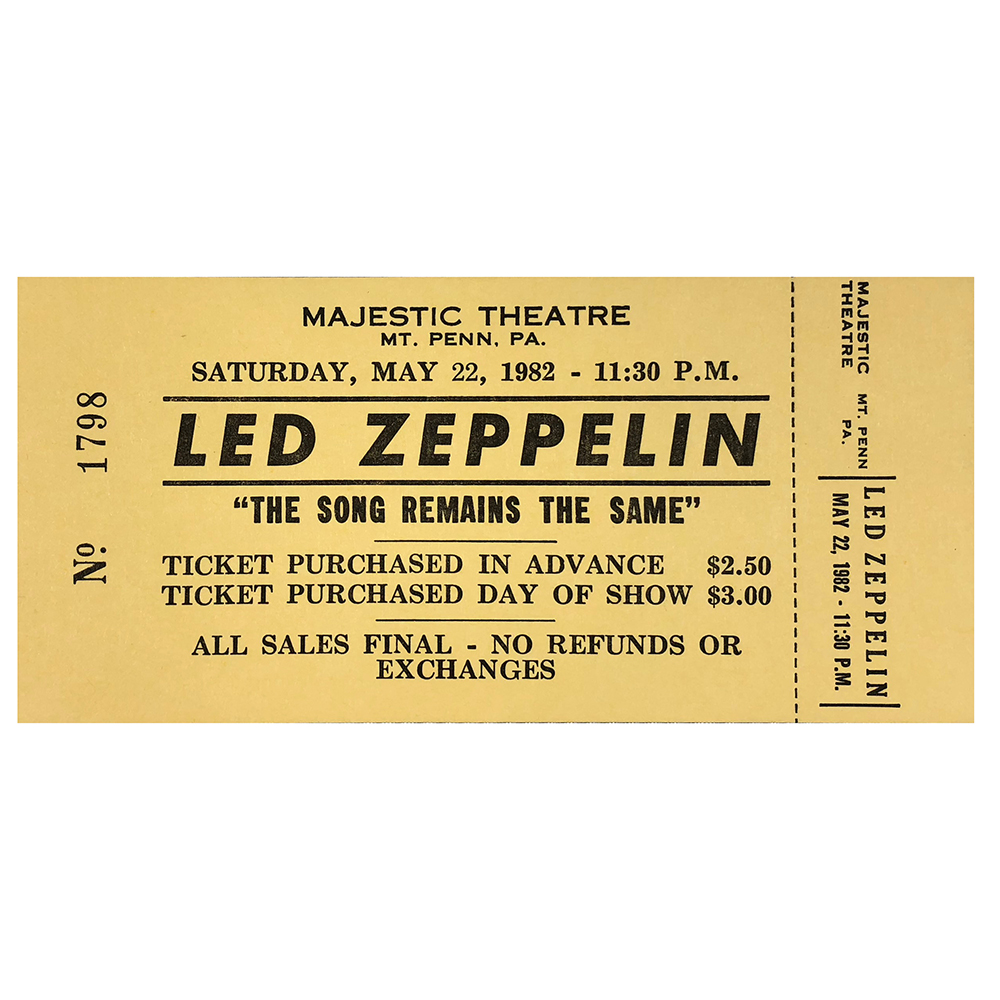 TSRTS (1982) <br>Ticket, Mt. Penn (USA)