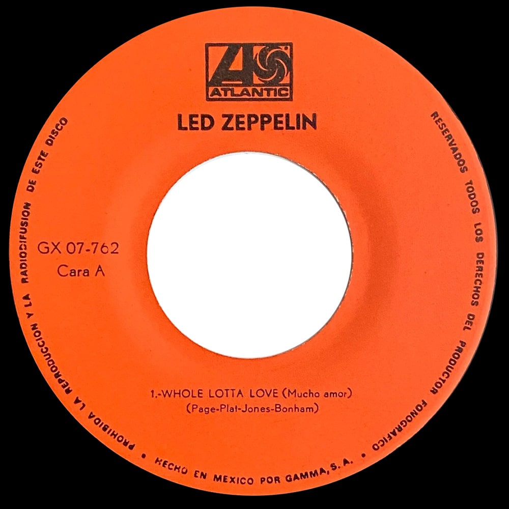 Single <br>Mexico (GX07-762) <br>Whole Lotta Love / Communication Breakdown / Immigrant Song (#2) - Image 3