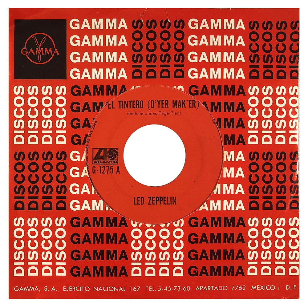 Single <br>Mexico (G-1275) <br>D'yer Maker/The Crunge