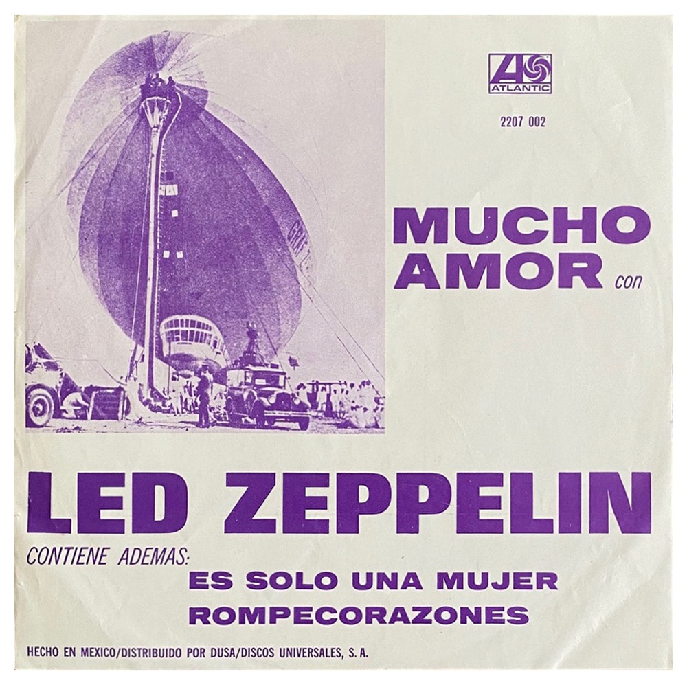 Single <br>Mexico (2207 002) <br>Whole Lotta Love / Living Loving Maid / Heartbreaker (#1) - Image 2
