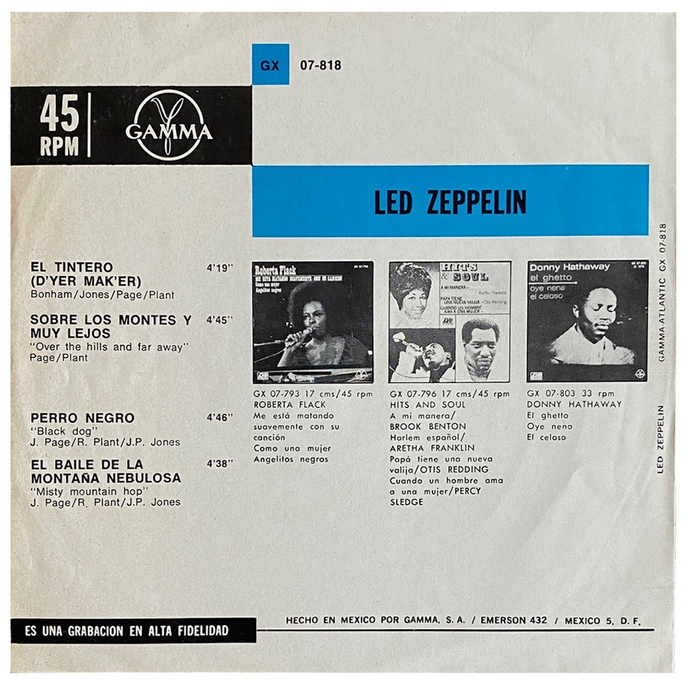 Single <br>Mexico (GX 07-818) <br>D'yer Maker/OTHFA/Black Dog/Misty Mountain Hop (#1) - Image 2