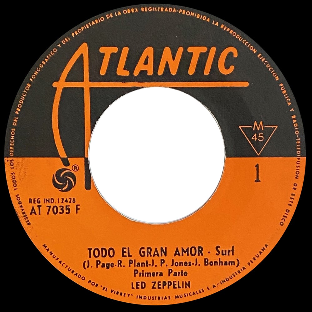 Single <br>Peru (AT 7035 F) <br>Whole Lotta Love/Whole Lotta Love - Image 2