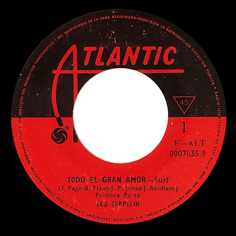 Single <br>Peru (F-ALT 0007035.9) <br>Whole Lotta Love / Whole Lotta Love (#1) - Image 2