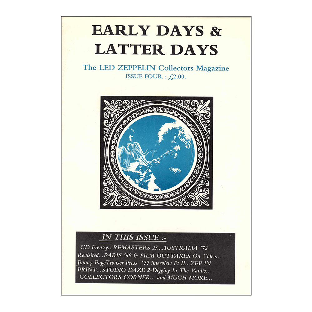 Fanzine <br>Early Days & Latter Days (#4)