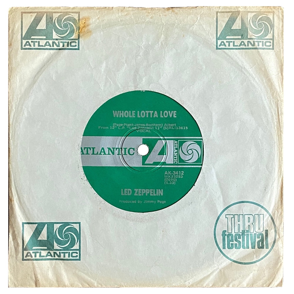 Single <br>Australia (AK-3412) <br>Whole Lotta Love / Living Loving Maid (#2)