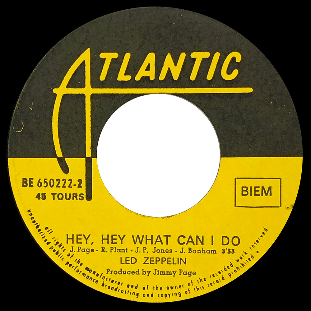 Single <br>Belgium (BE 650222) <br>Immigrant Song / Hey, Hey What Can I Do (#1) - Image 4