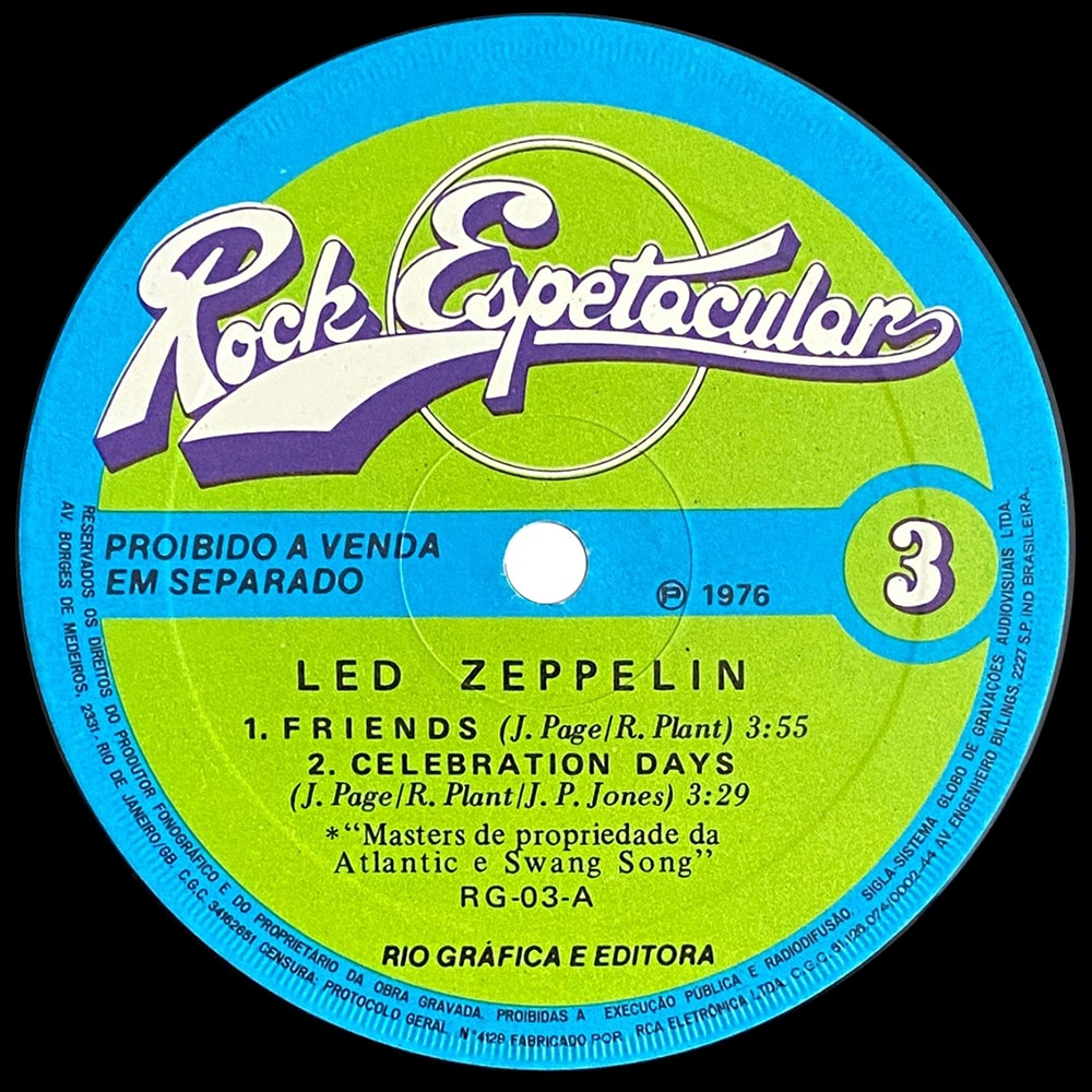 Single <br>Brazil (RG 03) <br>Rock Espetacular (Promo) - Image 2