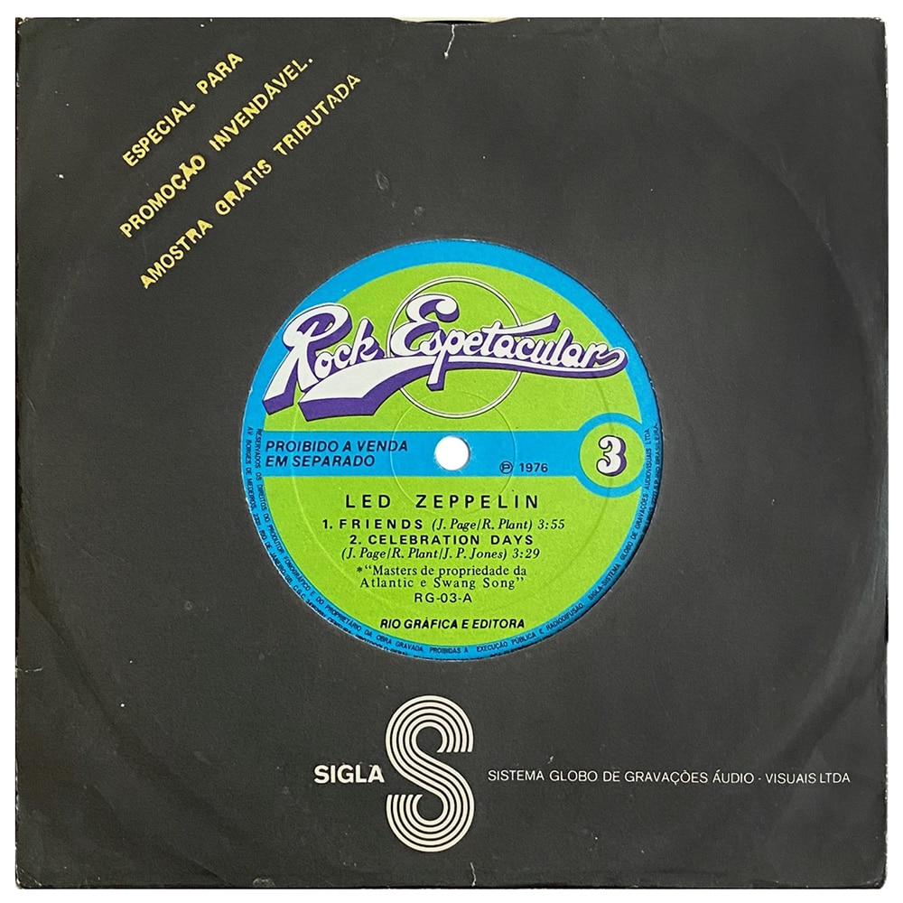 Single <br>Brazil (RG 03) <br>Rock Espetacular (Promo)