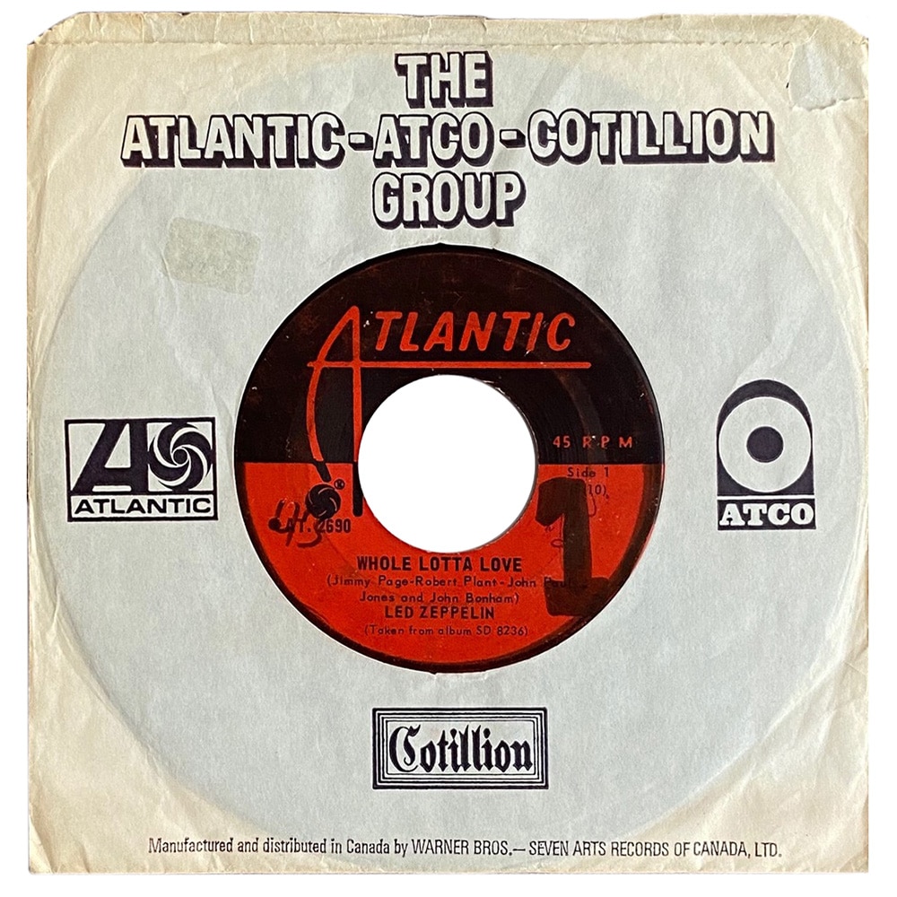 Single <br>Canada (AT. 2690) <br>Whole Lotta Love / Living Loving Maid (#2)