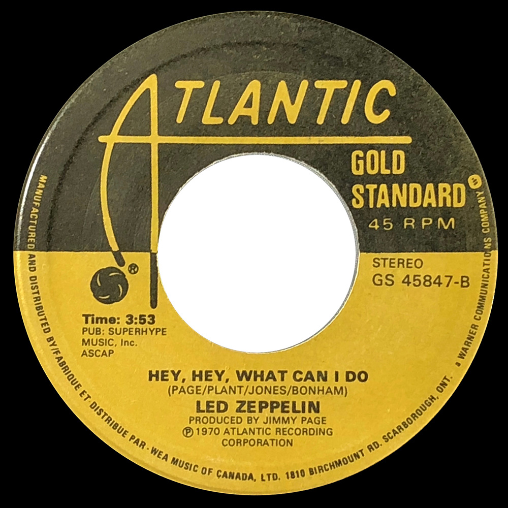 Single <br>Canada (GS 45847) <br>Immigrant Song / Hey, Hey What Can I Do (#1) - Image 2