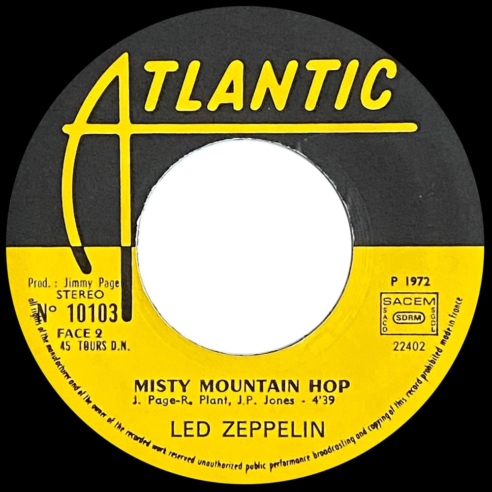 Single <br>France (10103) <br>Black Dog / Misty Mountain Hop (#2) - Image 4