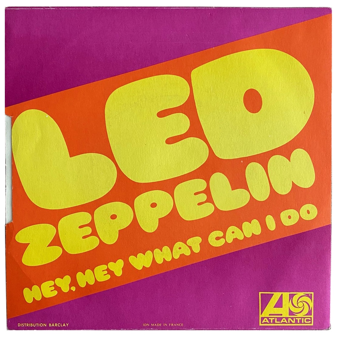 Single <br>France (650226L) <br>Immigrant Song / Hey, Hey What Can I Do (#1) - Image 2