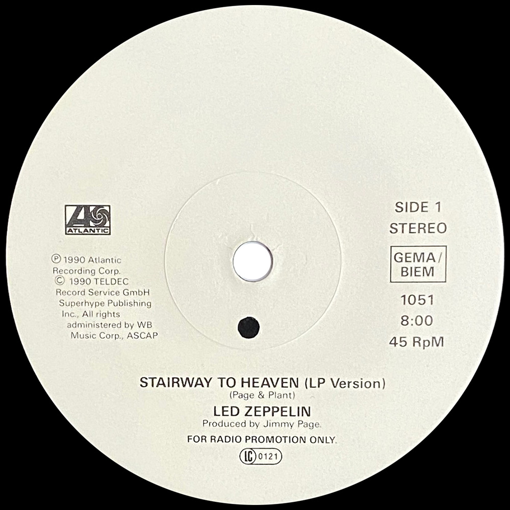 Single <br>Germany (1051) <br>Stairway To Heaven (Promo #1) - Image 2