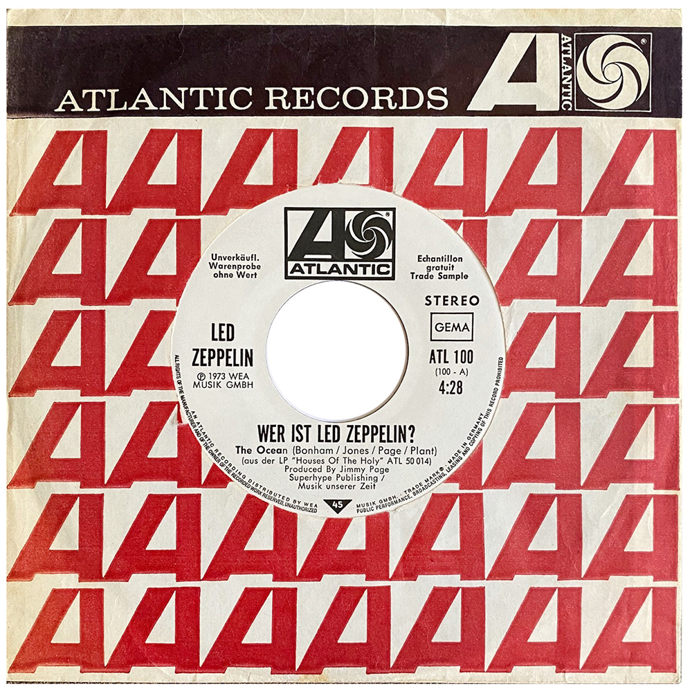 Single <br>Germany (ATL100) <br>The Ocean (Promo)