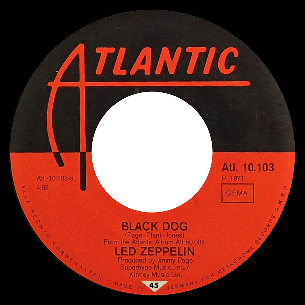 Single <br>Germany (ATL10103) <br>Black Dog / Misty Mountain Hop - Image 4