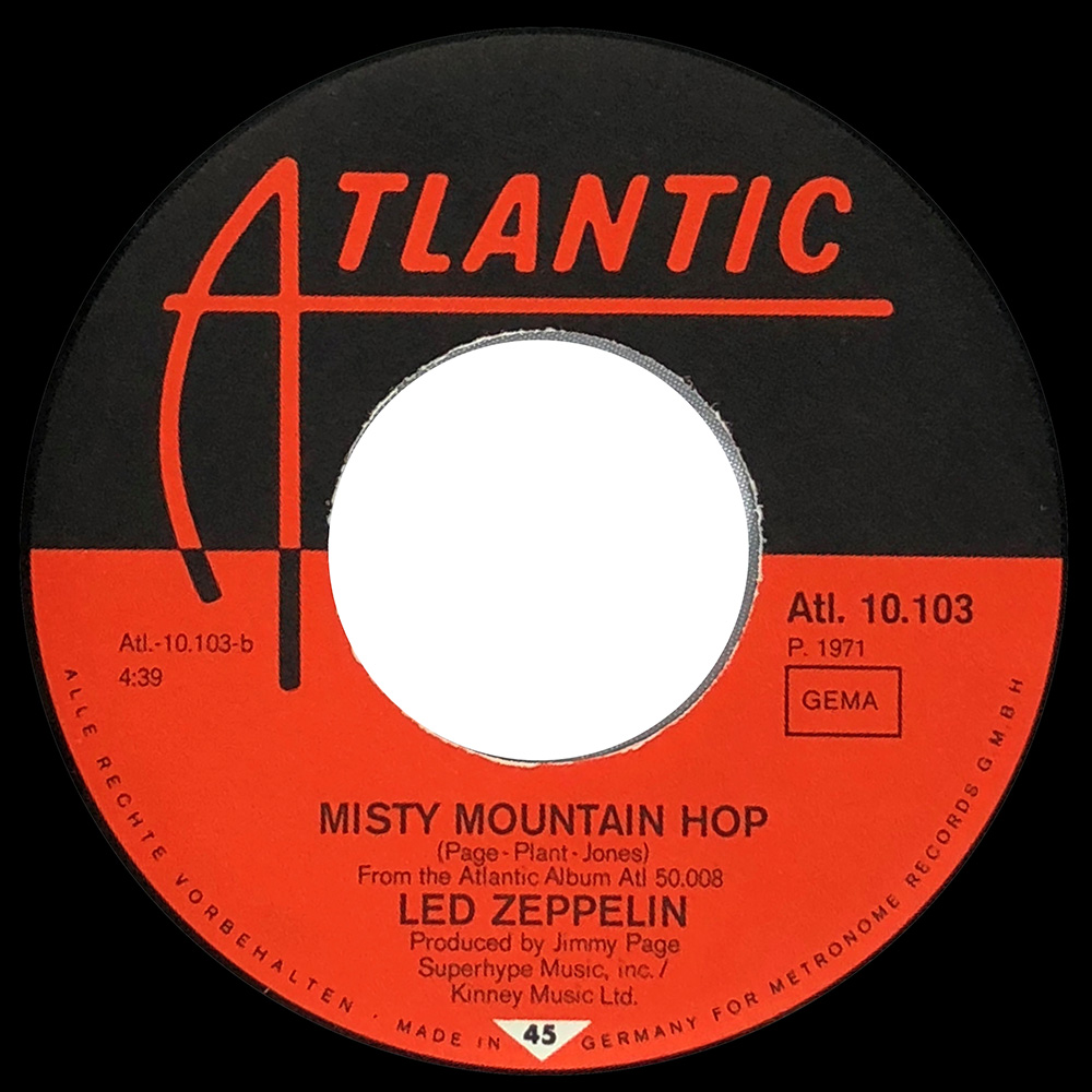Single <br>Germany (ATL10103) <br>Black Dog / Misty Mountain Hop - Image 3