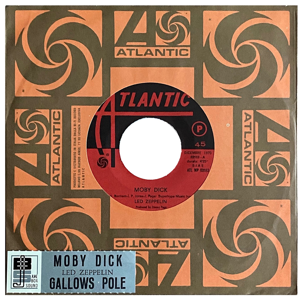 Single <br>Italy (ATL NP 03183) <br>Moby Dick / Gallows Pole