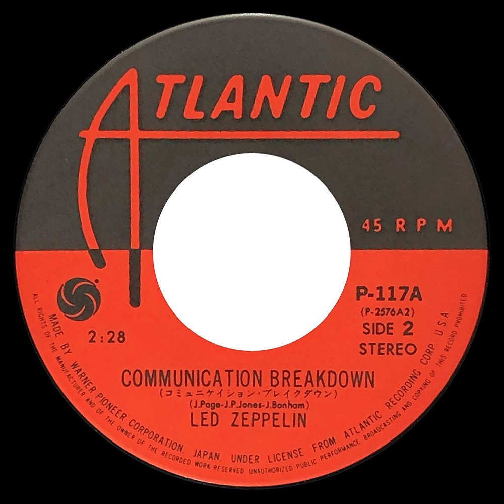 Single <br>Japan (P-117A) <br>Good Times Bad Times / Communication Breakdown (#1) - Image 3