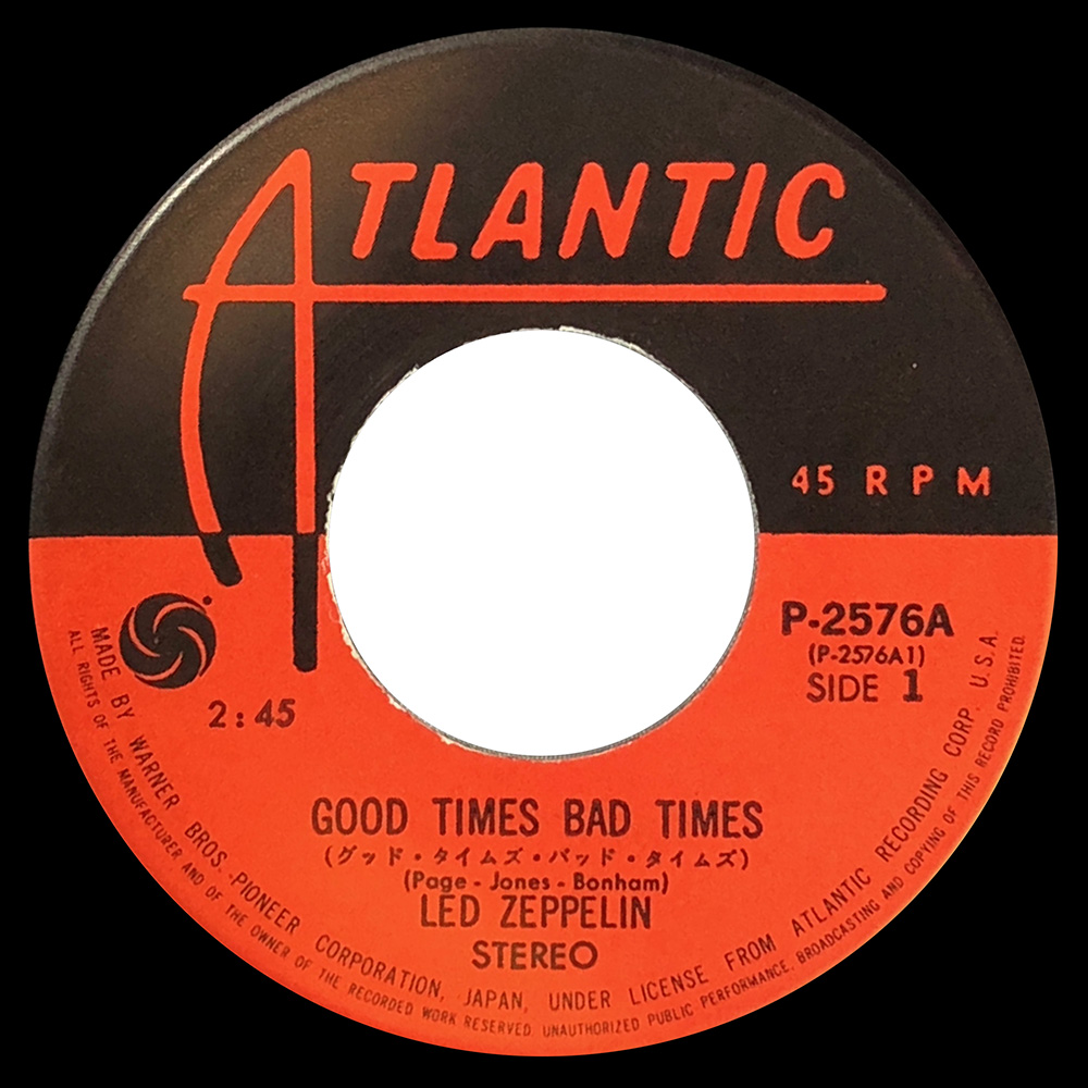 Single <br>Japan (P-2576A) <br>Good Times Bad Times / Communication Breakdown (#1) - Image 3
