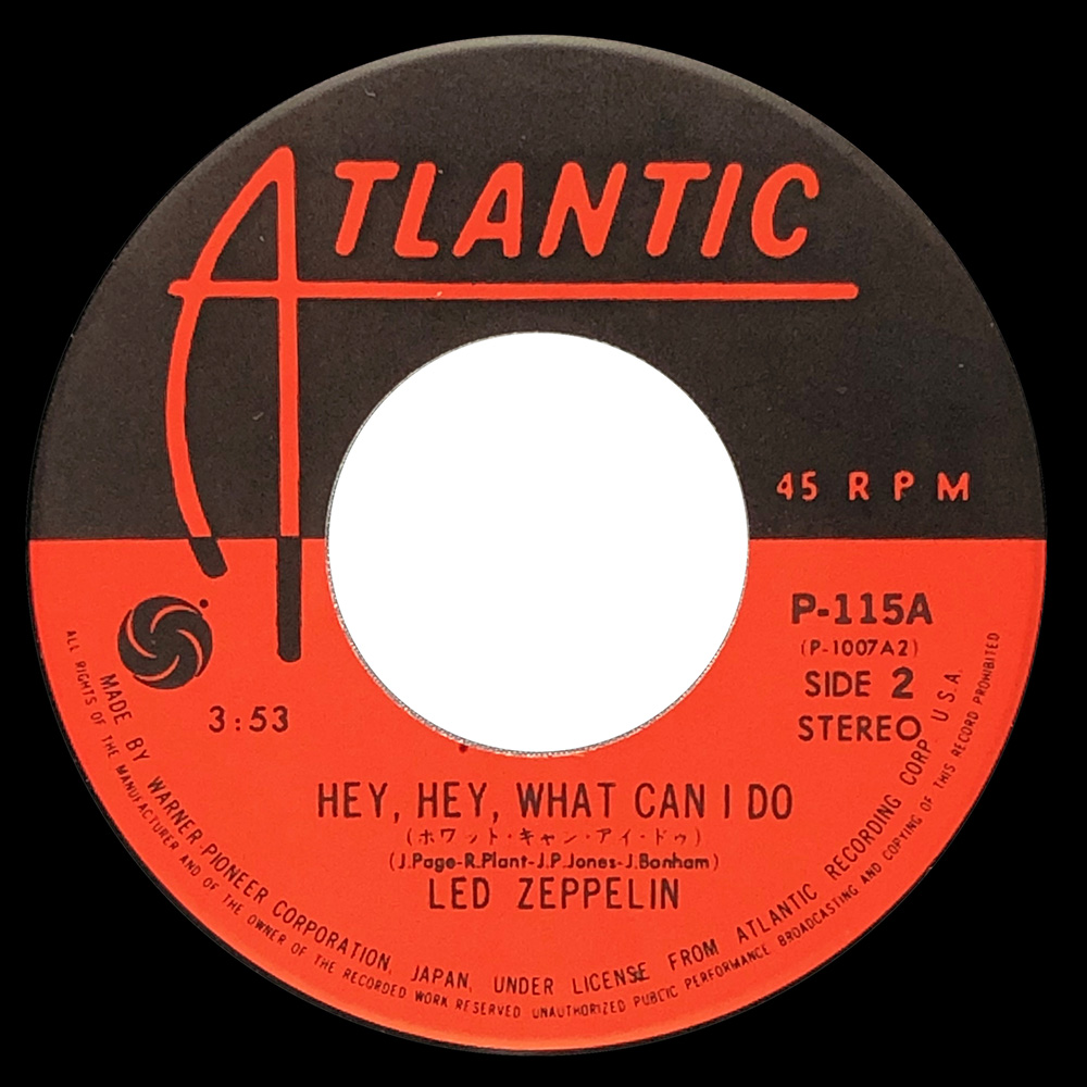 Single <br>Japan (P-115A) <br>Immigrant Song / Hey, Hey What Can I Do (#2) - Image 4