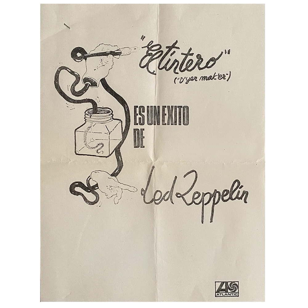 Houses of the Holy (1973) <br>Flyer, D'yer Mak'er (Spain)