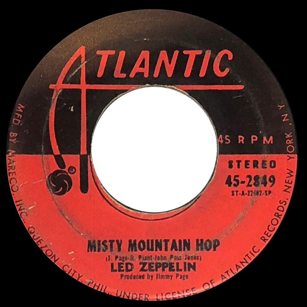 Single <br>Philippines (45-2849) <br>Black Dog / Misty Mountain Hop (#1) - Image 2