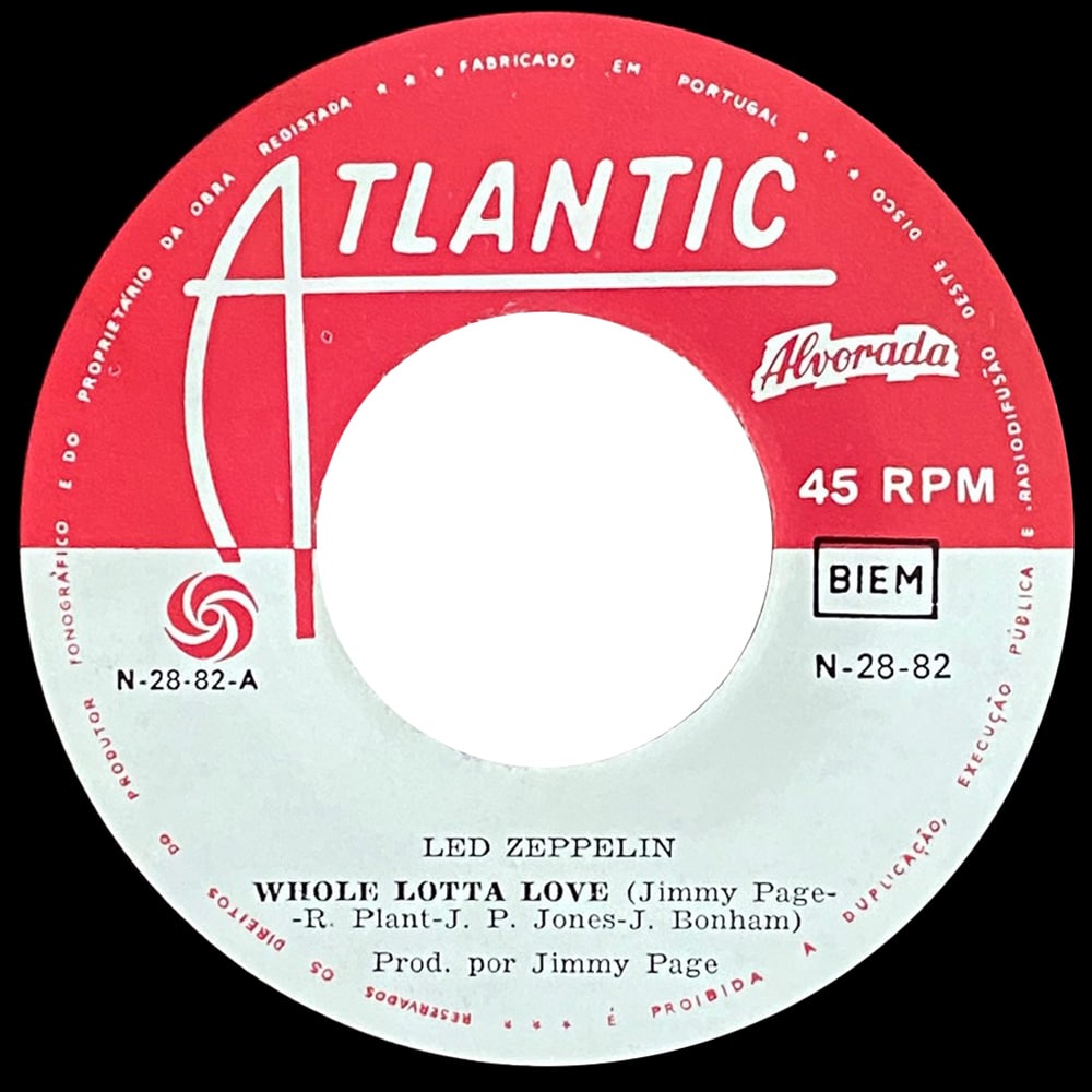 Single <br>Portugal (N-28-82) <br>Whole Lotta Love / Living Loving Maid (#1) - Image 3