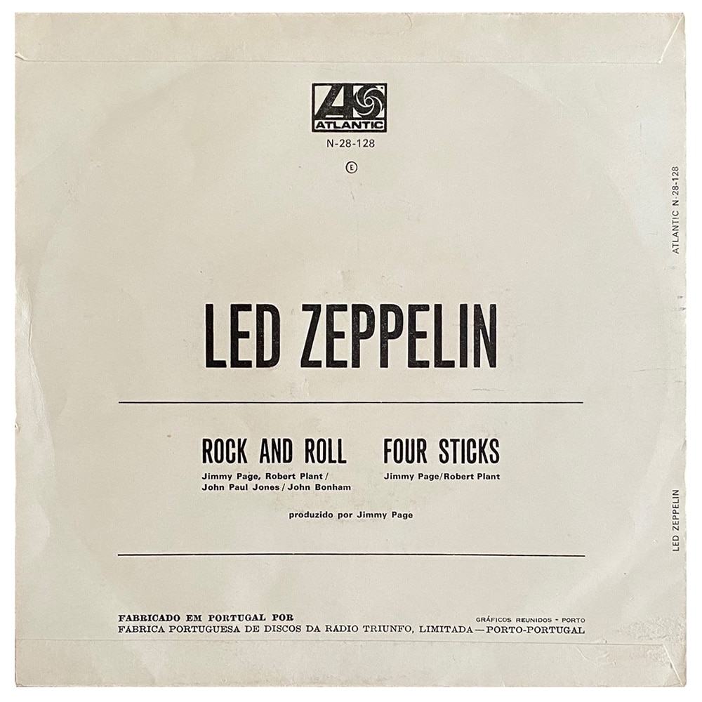 Single <br>Portugal (N-28-128) <br>Rock and Roll / Four Sticks (#1) - Image 2