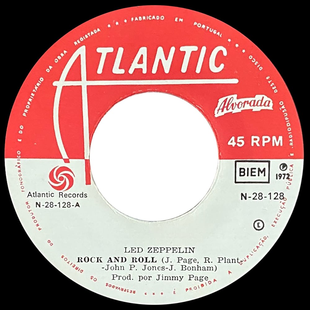 Single <br>Portugal (N-28-128) <br>Rock and Roll / Four Sticks (#1) - Image 3