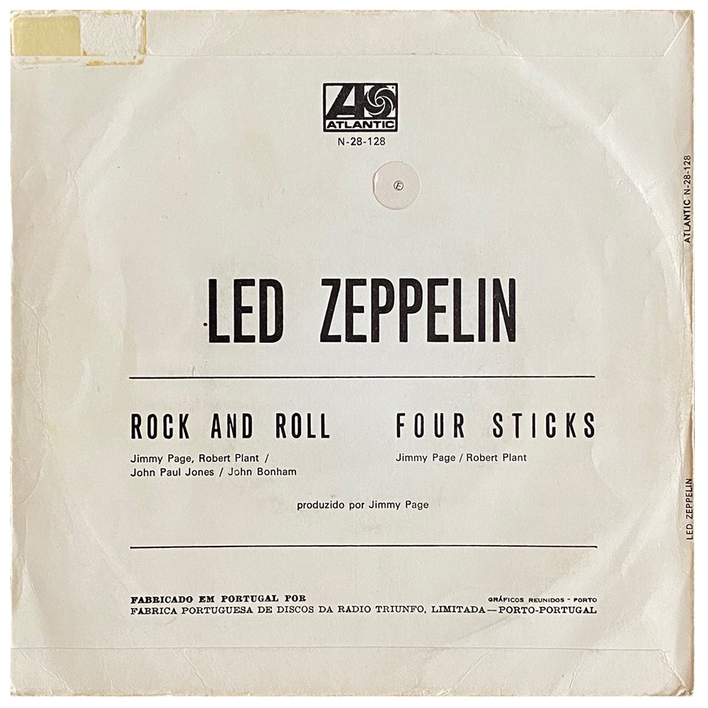 Single <br>Portugal (N-28-128) <br>Rock and Roll / Four Sticks (#2) - Image 2