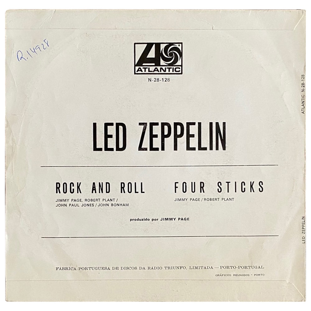 Single <br>Portugal (N-28-128) <br>Rock and Roll / Four Sticks (#5) - Image 2