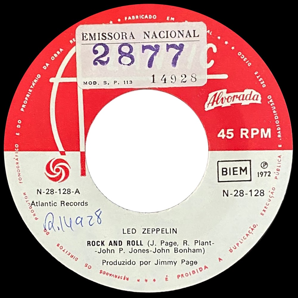 Single <br>Portugal (N-28-128) <br>Rock and Roll / Four Sticks (#5) - Image 3