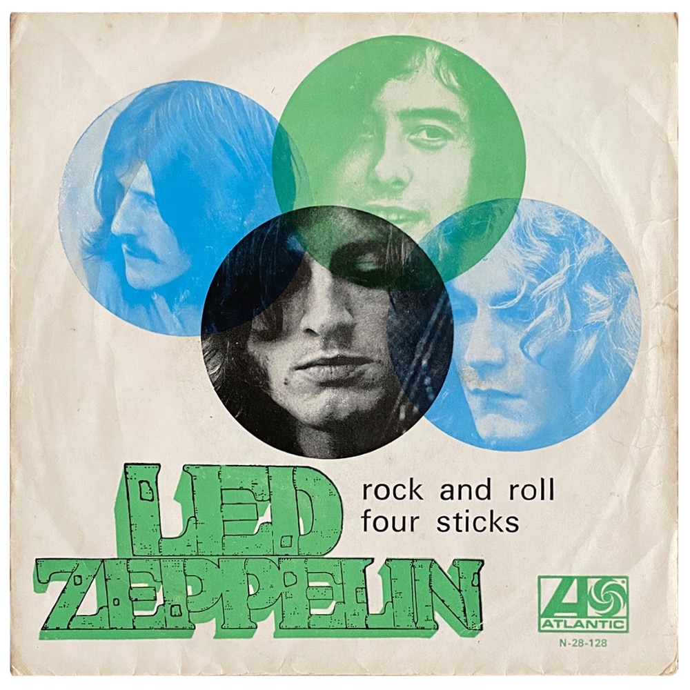 Single <br>Portugal (N-28-128) <br>Rock and Roll / Four Sticks (#6)