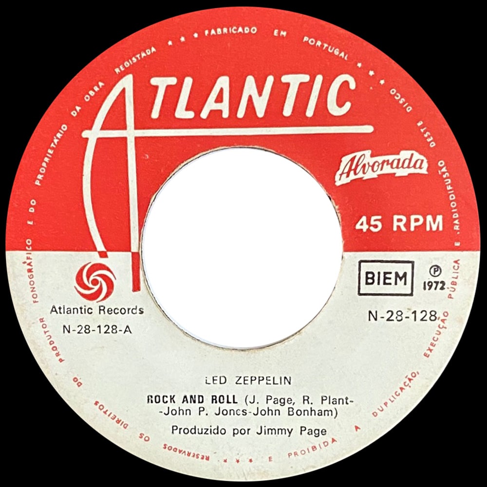 Single <br>Portugal (N-28-128) <br>Rock and Roll / Four Sticks (#6) - Image 3