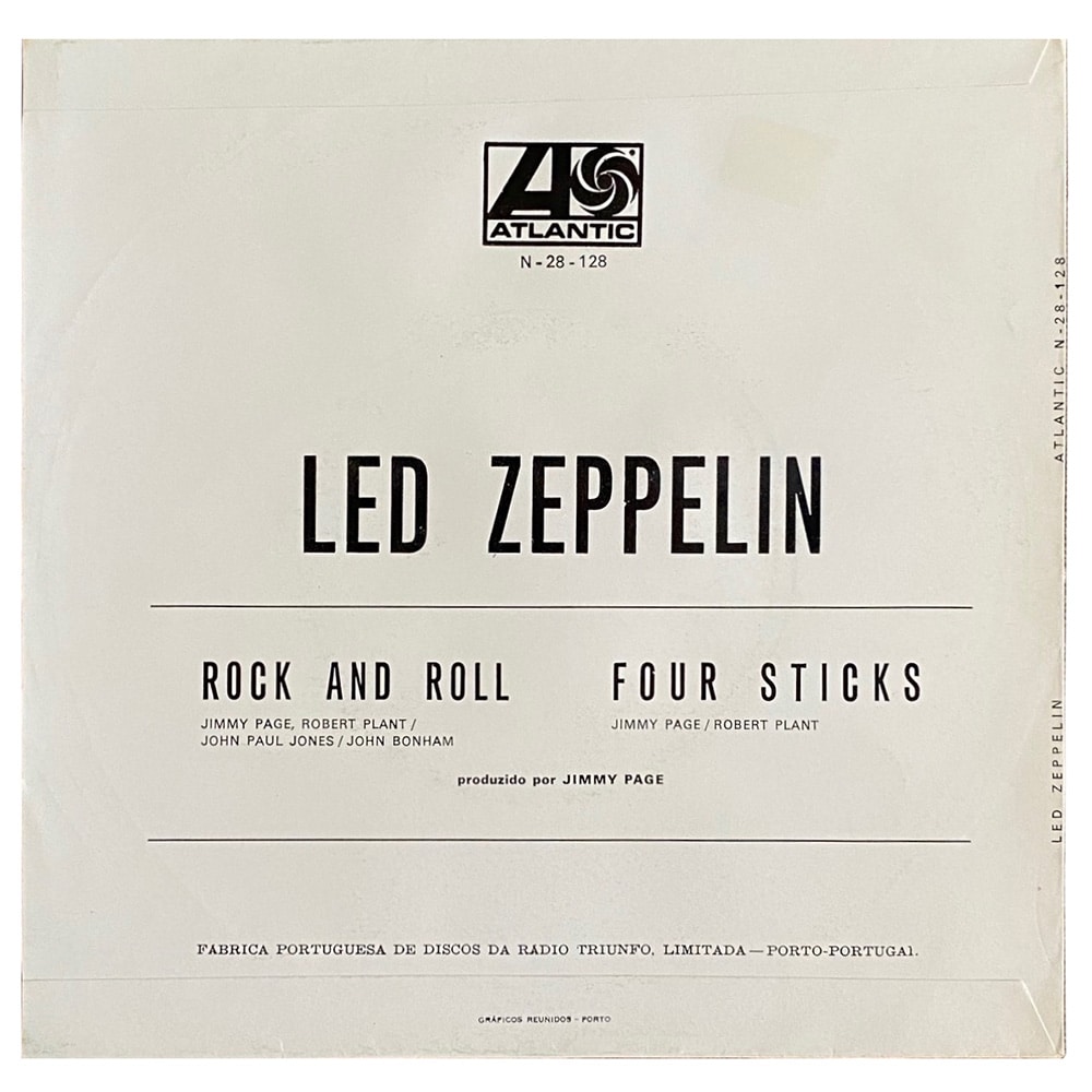 Single <br>Portugal (N-28-128) <br>Rock and Roll / Four Sticks (#7) - Image 2
