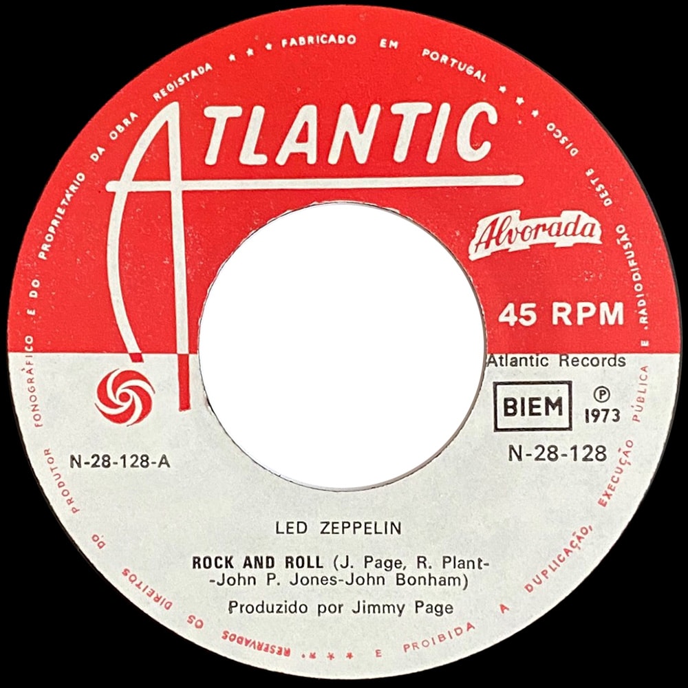 Single <br>Portugal (N-28-128) <br>Rock and Roll / Four Sticks (#7) - Image 3
