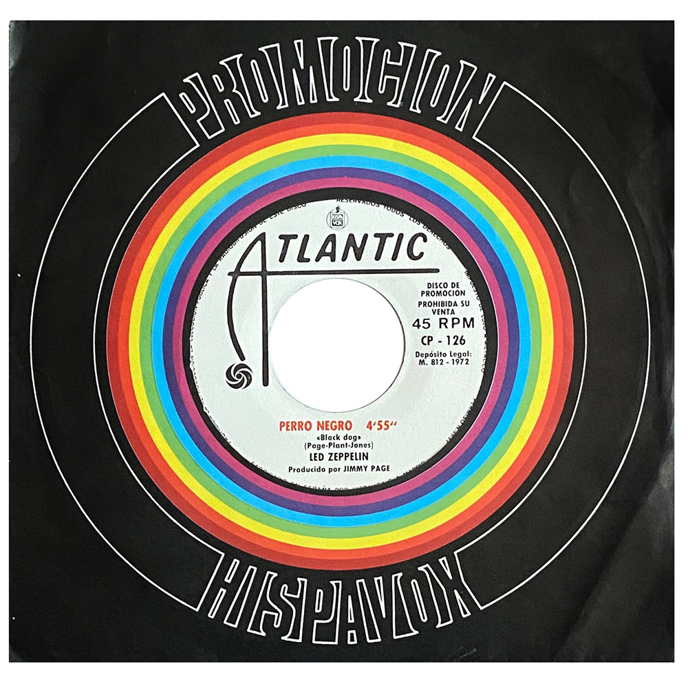Single <br>Spain (CP-126) <br>Black Dog / Misty Mountain Hop (Promo)