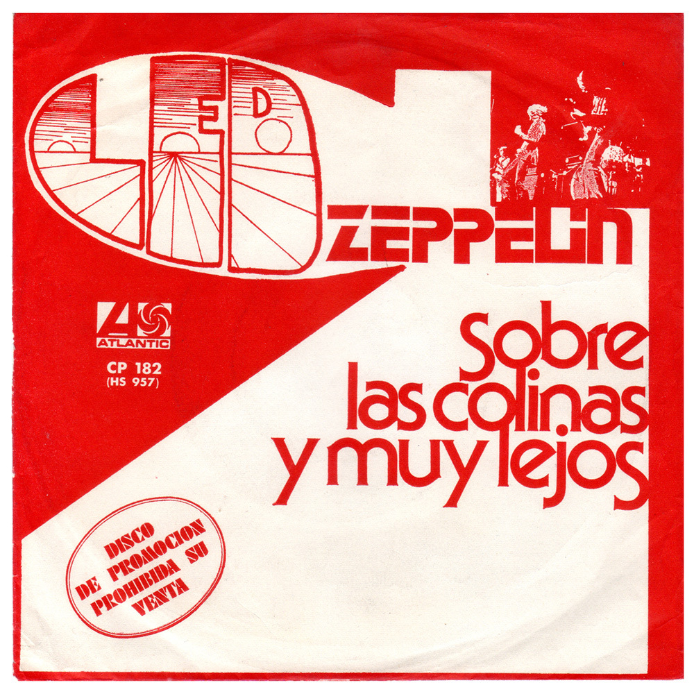 Houses of the Holy (1973) <br>Flyer, Over The Hills and Far Away (Spain) - Image 3
