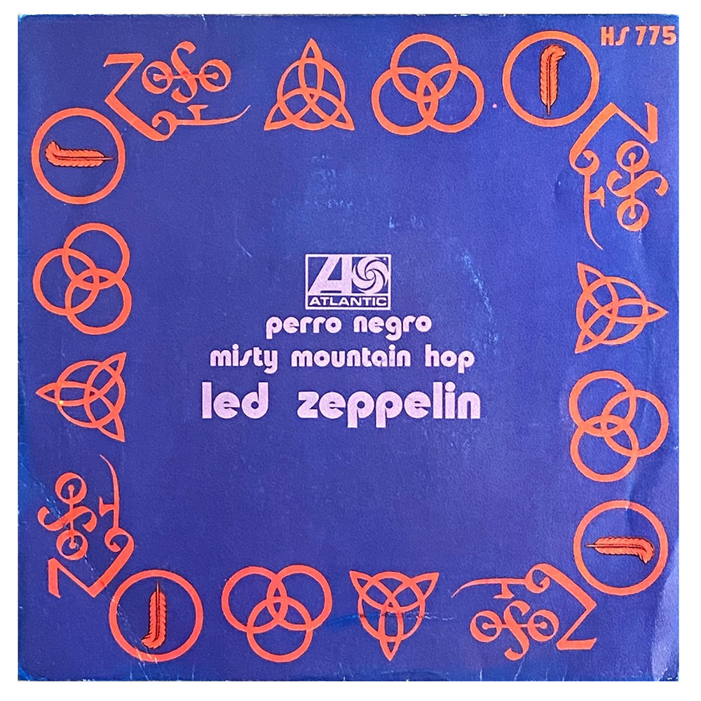 Single <br>Spain (HS-775) <br>Black Dog / Misty Mountain Hop (#1)