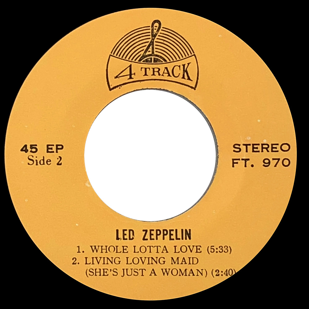 Single <br>Thailand (FT. 970) <br>Black Dog / Rock and Roll / Whole Lotta Love / Living Loving Maid (#3) - Image 3