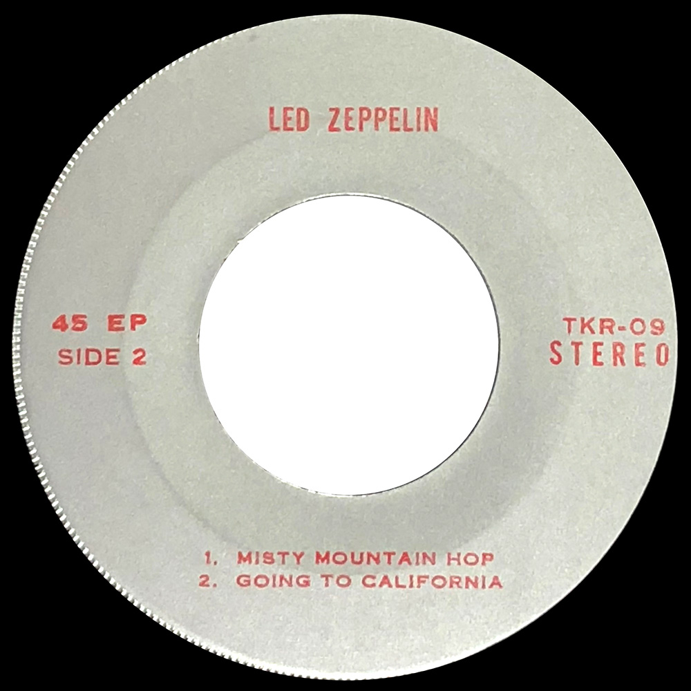 Single <br>Thailand (TKR-09) <br>Black Dog / Rock and Roll / Misty Mountain Hop / Going to California (#1) - Image 4
