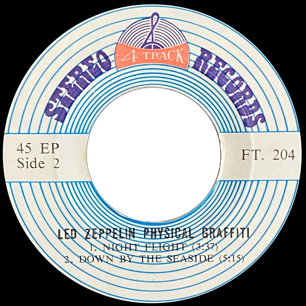 Single <br>Thailand (FT. 204) <br>Boogie With Stu / Custard Pie / Night Flight / Down By The Seaside - Image 4