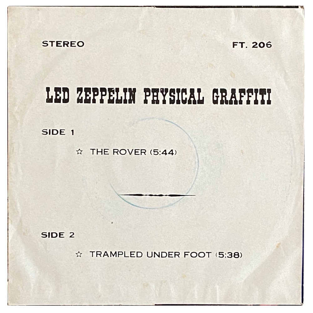 Single <br>Thailand (FT. 206) <br>The Rover / Trampled Under Foot - Image 2