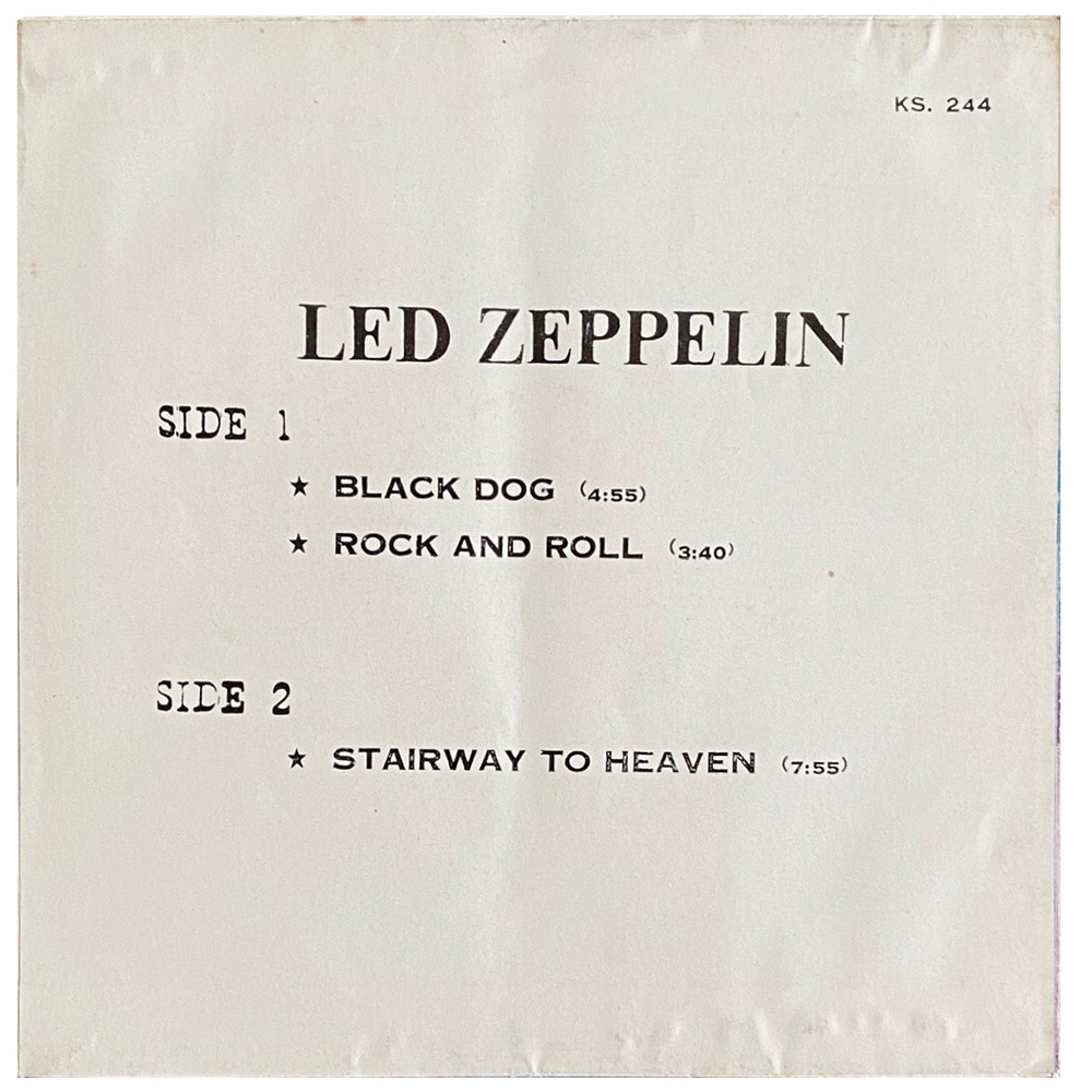 Single <br>Thailand (KS-244) <br>Black Dog / Rock and Roll / Stairway To Heaven (#1) - Image 2