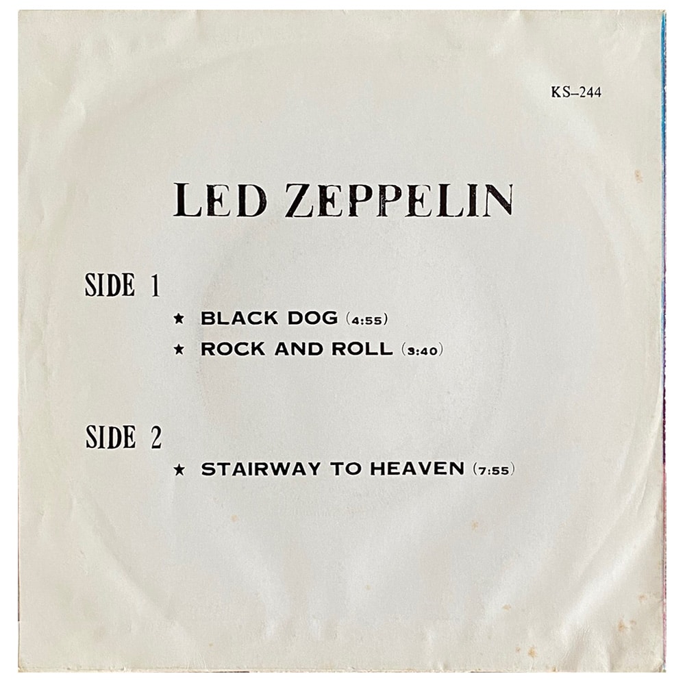 Single <br>Thailand (KS-244) <br>Black Dog / Rock and Roll / Stairway To Heaven (#3) - Image 2