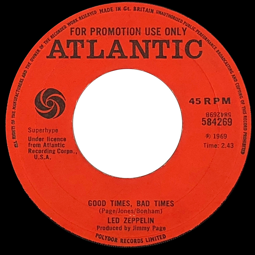 Single <br>United Kingdom (584269) <br>Communication Breakdown / Good Times Bad Times (Promo)