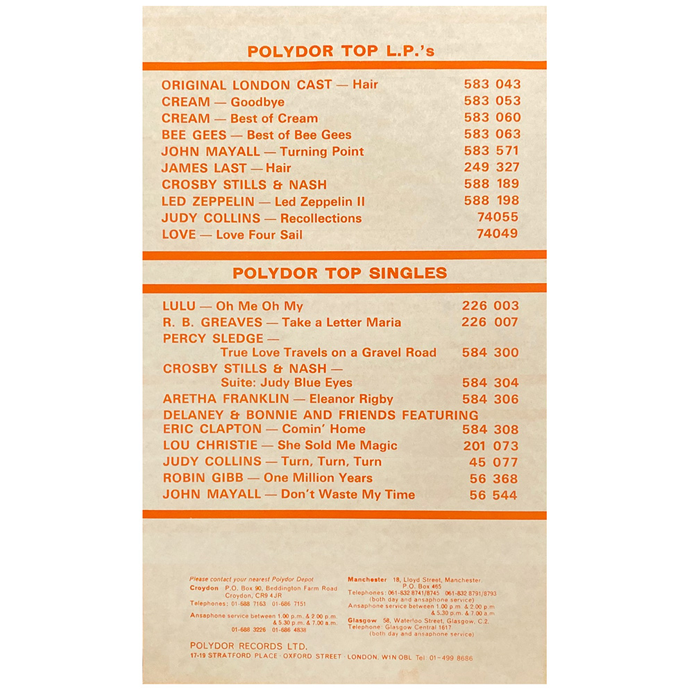 Single <br>United Kingdom (584309) <br>Whole Lotta Love / Living Loving Maid (Test Pressing) - Image 5