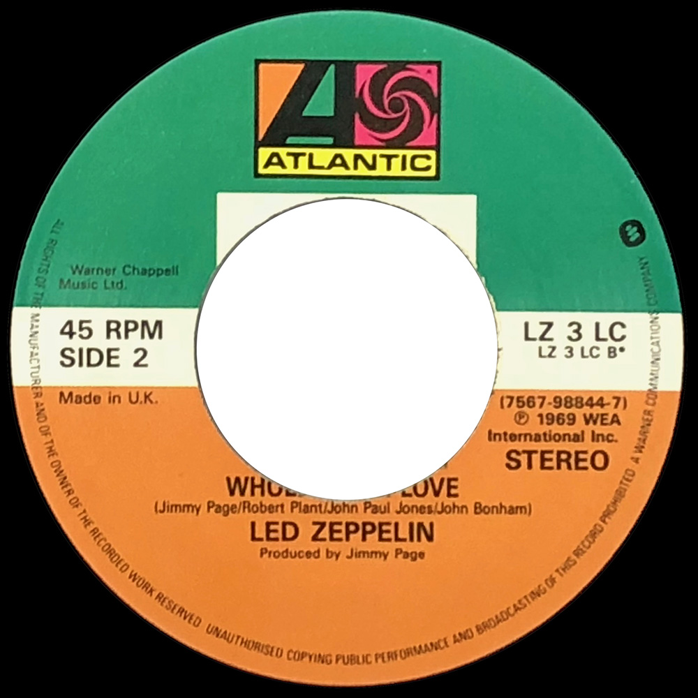 Single <br>United Kingdom (LZ 3 LC) <br>Stairway to Heaven / Whole Lotta Love (Promo) - Image 2