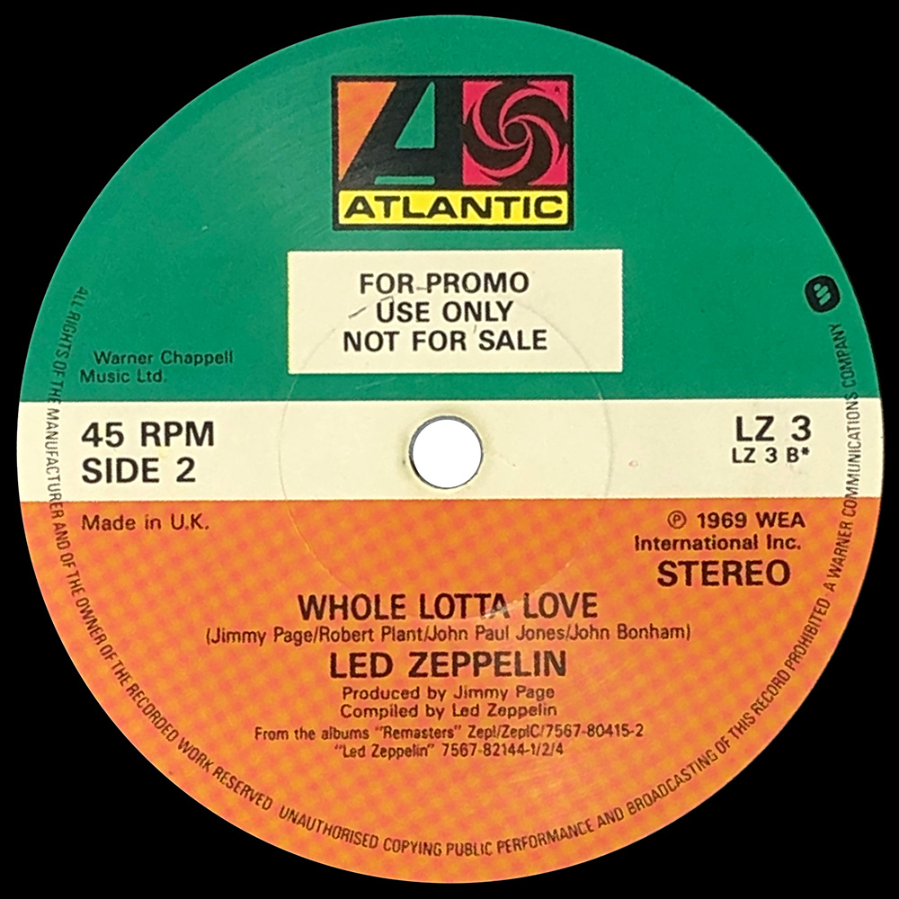 Single <br>United Kingdom (LZ 3) <br>Stairway to Heaven / Whole Lotta Love (Promo) - Image 2